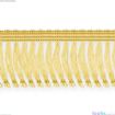 Haarfranse hellgold, selbstklebend , B=40mm, L=25m